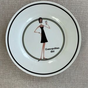 “The Girls - Cosmopolitan Girl” plate by Santa Barbara Ceramic Design